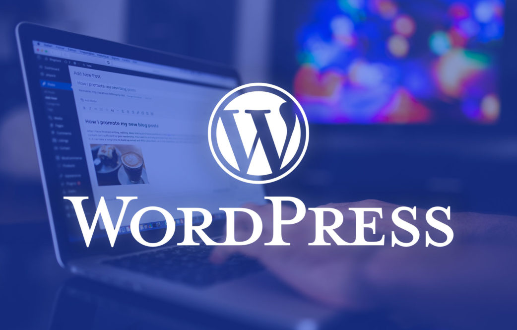 Import Viszonteladás határokon átnyúló EC A WordPress blogkezelő felület megjelenik a laptop képernyőjén, az elülső oldalon a WordPress logóval.
